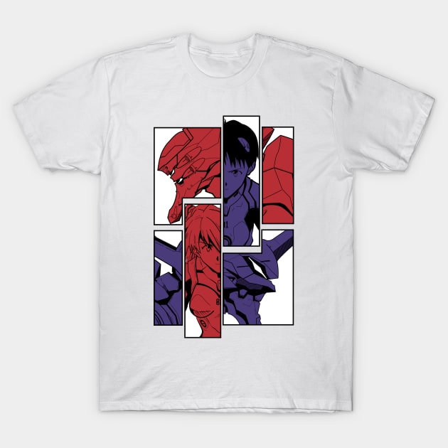 Neon genesis evangelion colors T-Shirt by paisdelasmaquinas